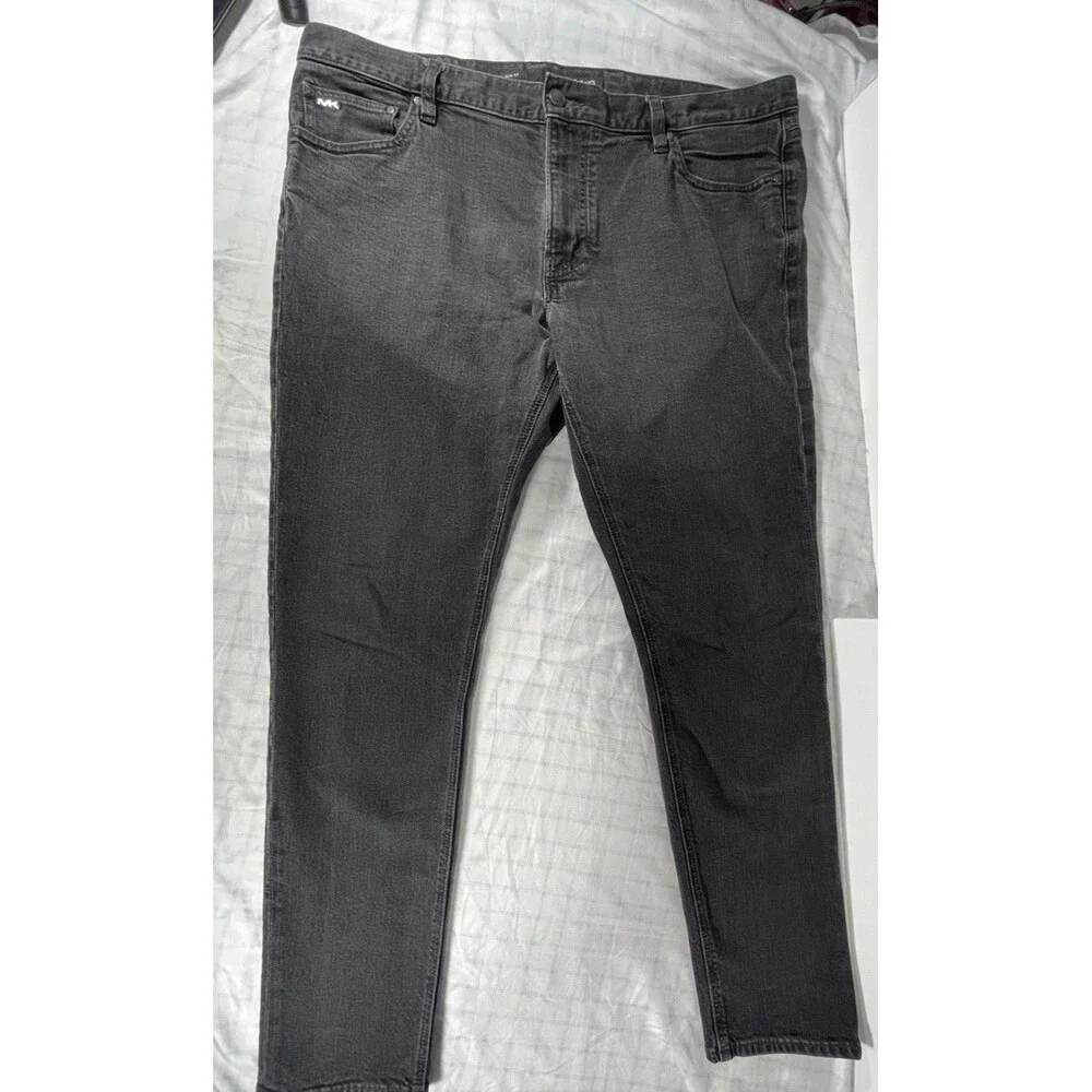 Michael Kors Parker Slim Fit Jeans Men's 38x32 Gray American Milled Denim
